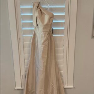Dessy Group Champagne Gown